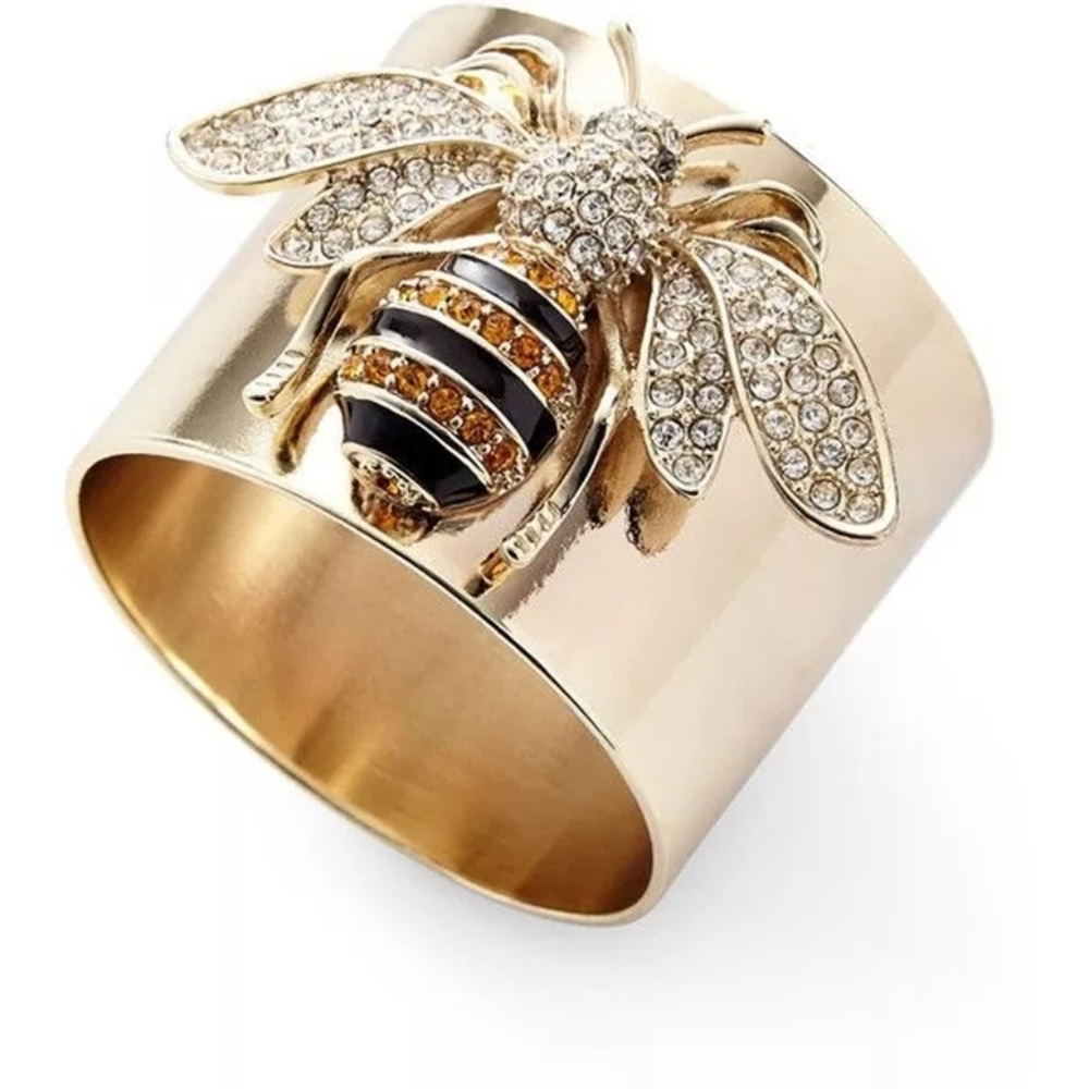 Gold Bee Cuff Ring